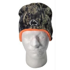 Penn State Nittany Lions NCAA Zephyr  Camo & Orange Reversible Beanie Hat Cap